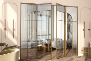 Стальные перегородки в интерьере.