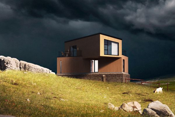 Летний экстерьер в грозу