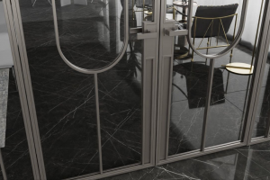 Ручки в стальных перегородках