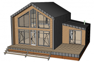 Барн двухэтажный с баней