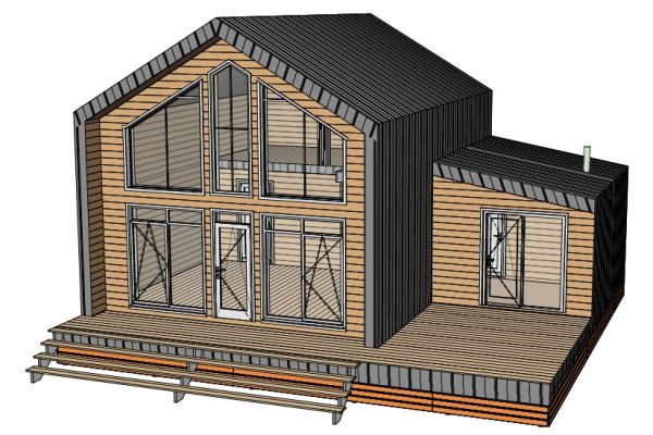 Барн двухэтажный с баней