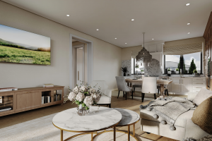 Визуализация интерьера загородного дома