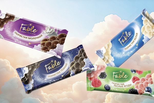 Дизайн упаковки для линейки шоколада "Fable"