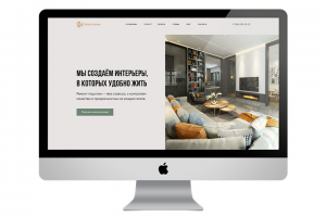 Корпоративный сайт для компании, которая выполняет элитный ремонт, дизайн и меблировку под ключ в Москве и Подмосковье.