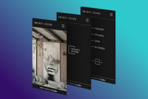 Мобильная версия сайта бюро "Twenty Seven"