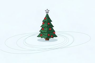 Ёлка на зимнем катке