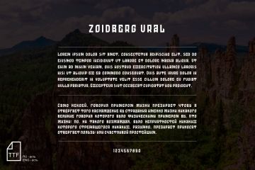 Шрифт ZOIDBERG URAL