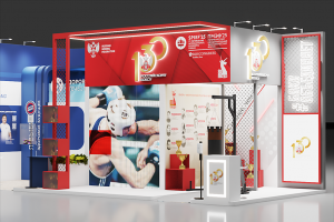 Выставочный стенд "Федерация бокса" + "Здоровое отечество"