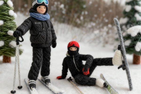 Каникулы на горнолыжном курорте.