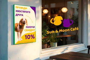 Разработка фирменного стиля для кофейни Sun&Moon