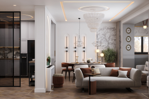 Визуализация квартиры пгт Заречье 62.7m²