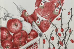 Красные яблоки