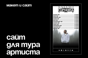 Сайт для тура артиста
