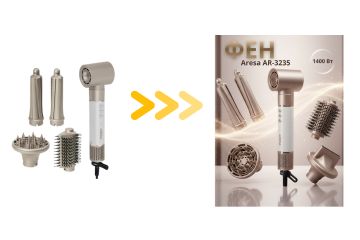 Инфографика для товара "Фен"