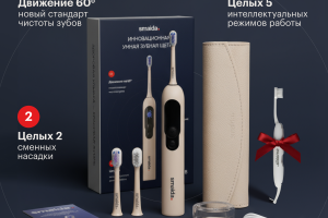 Дизайн инфографики для карточки товара "Электрическая зубная щетка"