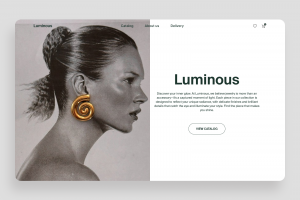 Главный экран сайта украшений