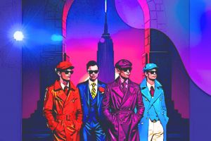 МУЖЧИНЫ НА ФОНЕ АРКИ