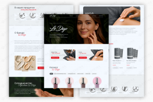 Интернет-магазин на Тильде для Le Digo (российский косметический бренд)