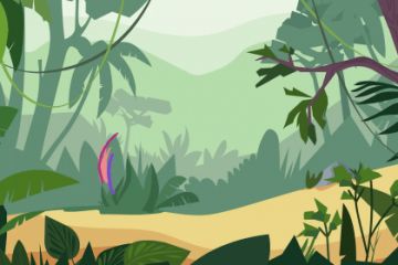 Анимированное обучающее видео-квиз для детей с вопросами и ответами про животных