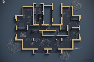 Планировочное решение в 3D/2D