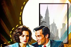 постер МУЖЧИНА ЖЕНЩИНА И НЕБОСКРЁБЫ