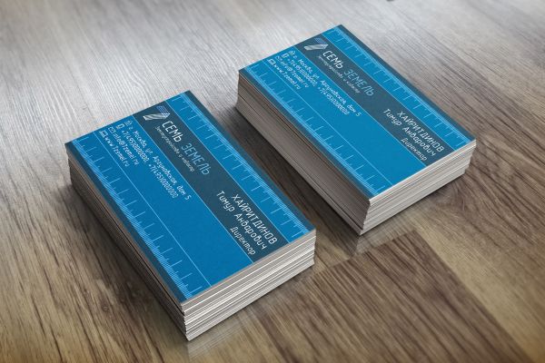 Дизайн визиток для кадастровой компании