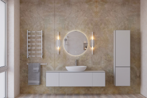 Санузел в стиле минимализм