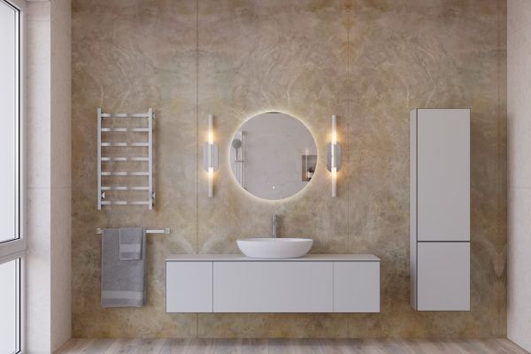 Санузел в стиле минимализм