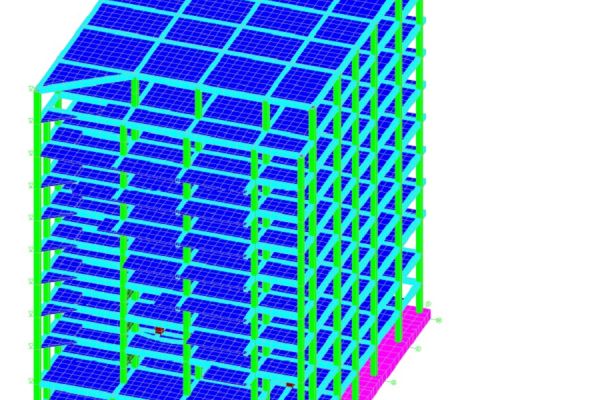 9-эт. офисное здание в сейсмической зоне 8 баллов