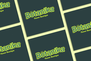 Логотип для цветочного бутика "Botanika"
