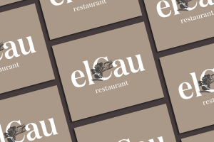 Логотип ресторана  "elCau" в Барселоне