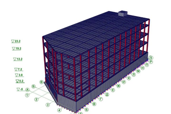 Разработка стадии П строительных конструкций здания или сооружения (до 5000 м2) - 5612560