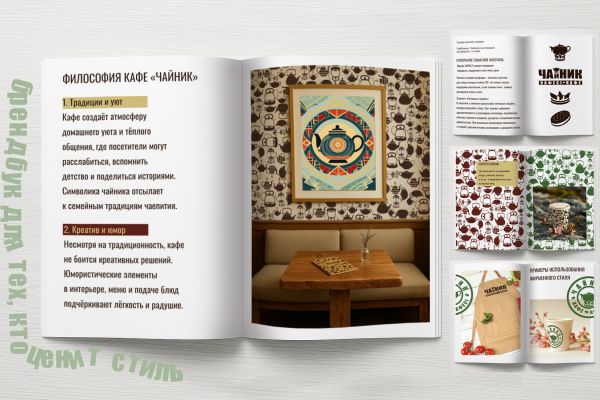 Брендбук для кафе «Чайник»