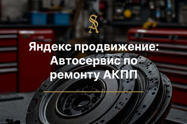 Яндекс Продвижение: для автосервиса по ремонту АКПП