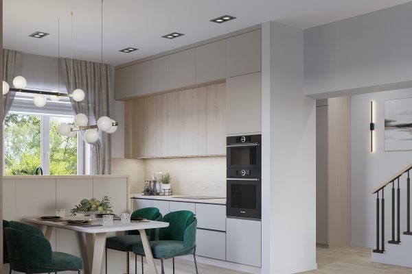 Кухня-столовая_зонирование