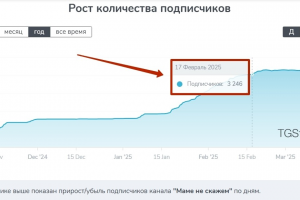 1745 подписчиков по 15₽ в Телеграм канал блогера по теме материнства