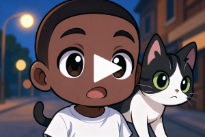 Видеоролик. День из жизни уличного котенка