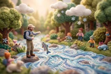 Видео в вязаном стиле