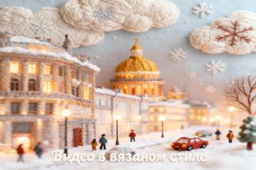 Видео в вязаном стиле