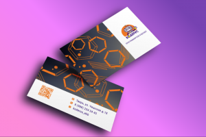 Визитка для школы программирования "Кодерус"