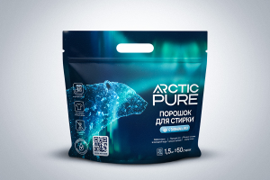 Дизайн упаковки и логотипа для стирального порошка