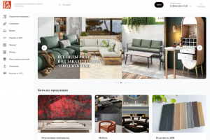 Интернет-каталог для поставщика мебели и отделочных материалов daeva