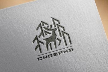 Логотип строительство бань и домов в Сибири