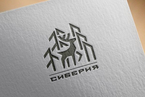 Логотип строительство бань и домов в Сибири