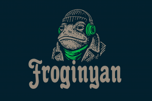 Логотип музыкального лэйбла "Фрогинян"