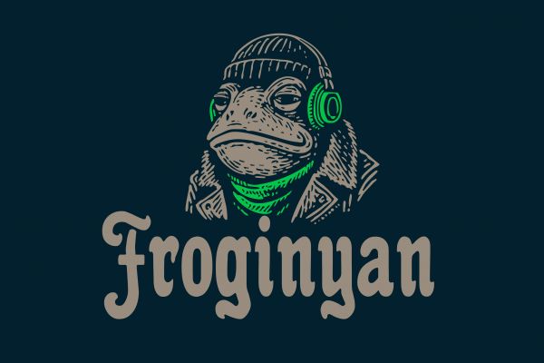 Логотип музыкального лэйбла "Фрогинян"