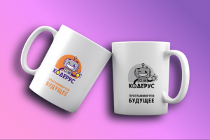 Логотип и 3 D визуализация кружки