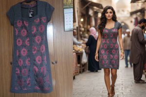 Нейрофотосессия: перенос платья на нейромодель