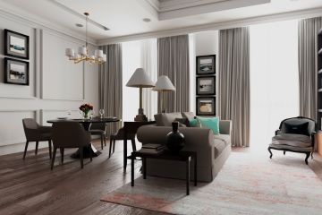 3d-визуализация интерьера гостиной