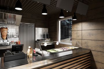 3d-визуализация шаурмичной